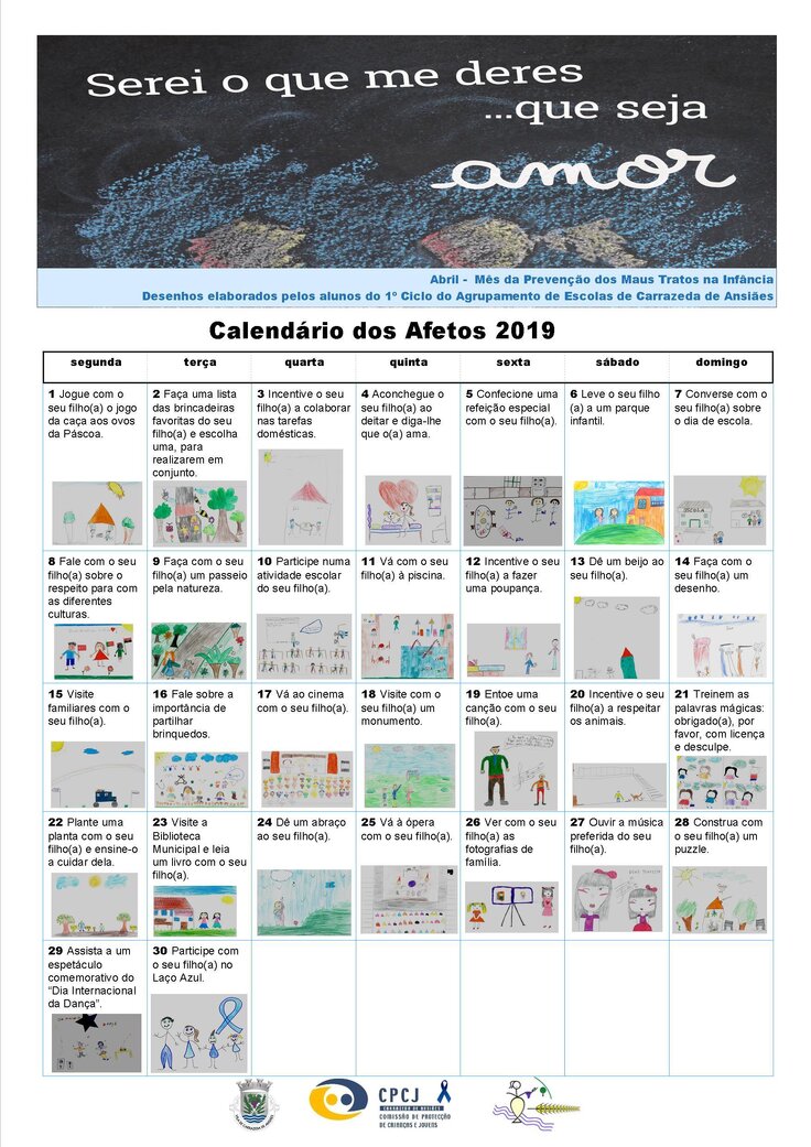 Calendario dos Afetos