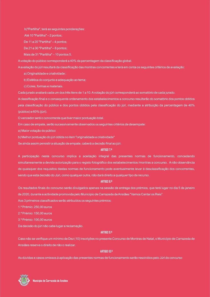 montras de natal regulamento 2