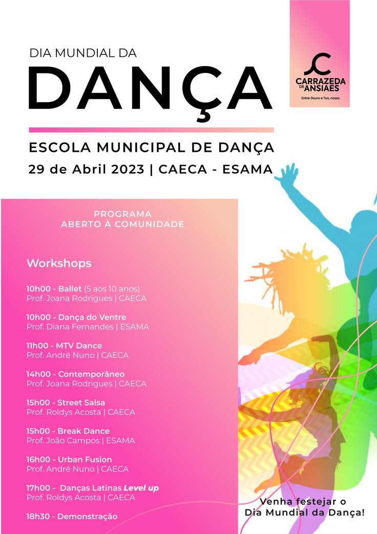 Dia mundial da dan&ccedil;a 2023 29 abril_cartaz