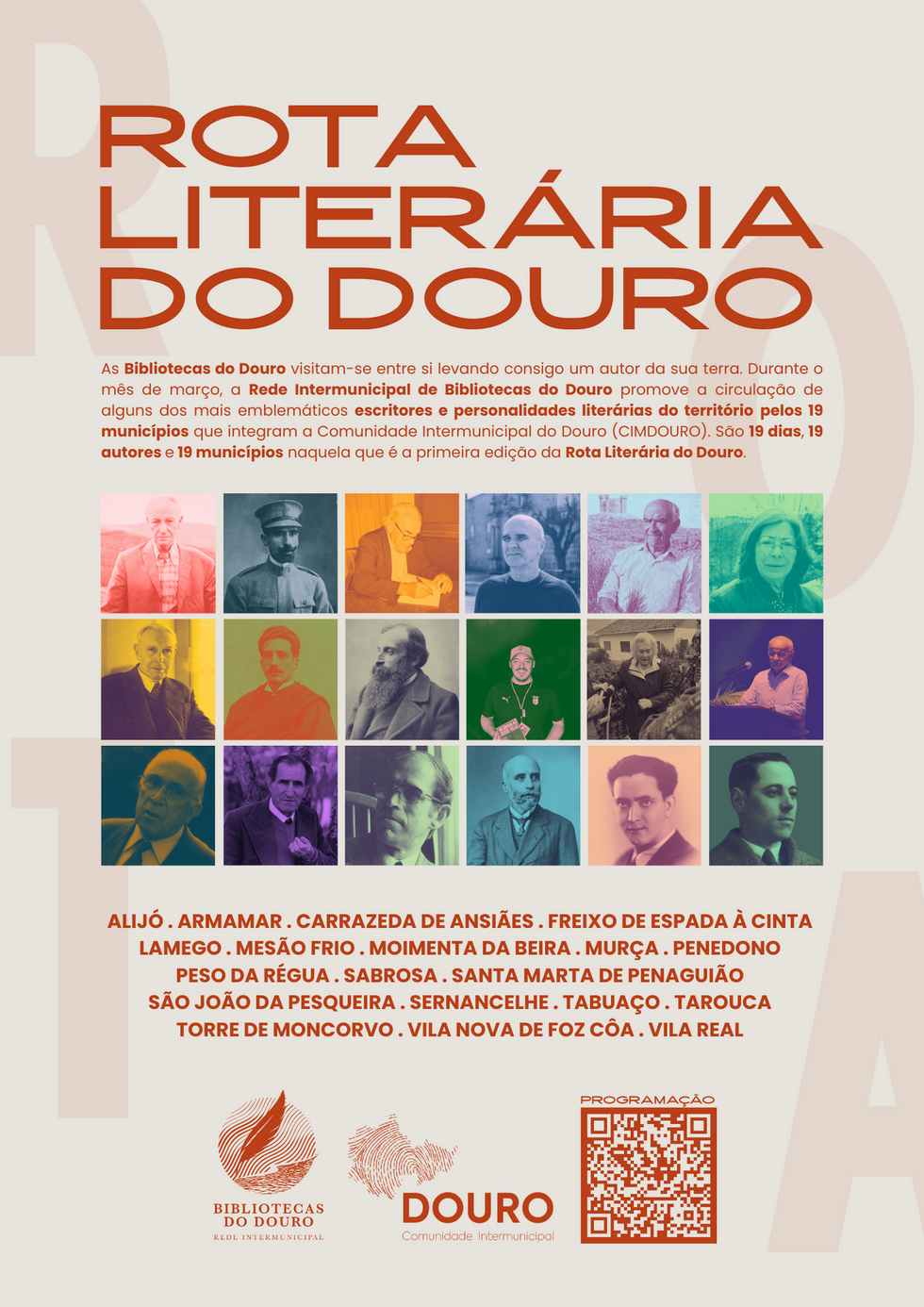 Rota Liter&aacute;ria do Douro - Cartaz geral